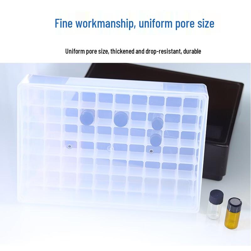 Transparent 60-Grid Storage Box for 5ml Vials
