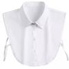 Fake Collar For Shirt Detachable Collars Solid Shirt Lapel Blouse Top Men Women Black White Clothes Shirt Accessories Dropship