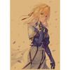 Ретро Аниме Постер Violet Evergarden - Двумерная Настенная Картина-Фреска на Крафт-бумаге