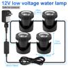 RGB Submersible 1/2/3/4 LED Lights Waterproof IP68 Underwater Fountain Pond Spot Light Dimmable Swimming Pool Landscape Lamp