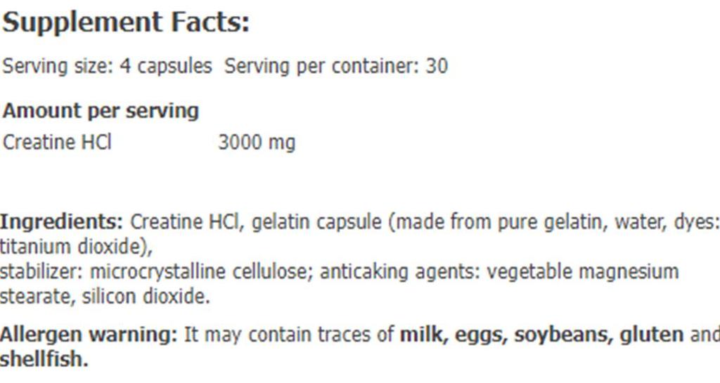 Amix Creatine HCl - 120 Caps