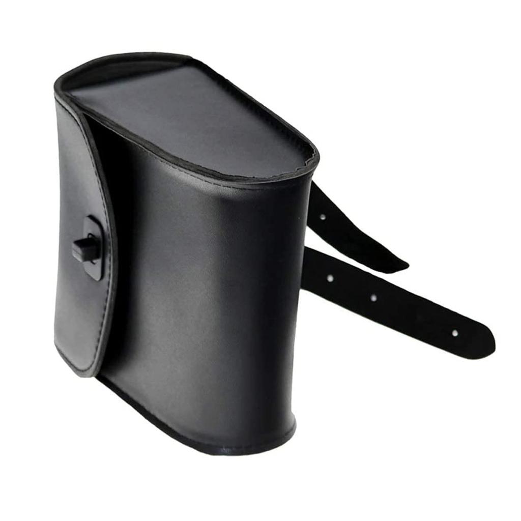 ZSADZS Motorcycle Side Bag Luxury Tool Bag Travel Touring Leather Bag Waterproof Leather (Black)