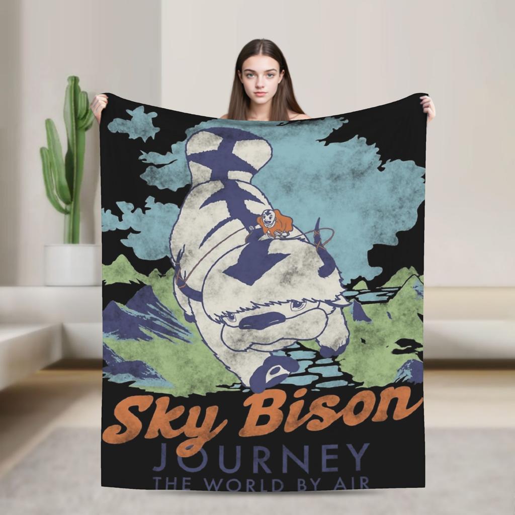 Avatar The Last Airbenders Flannel Blanket Winter  Soft Warm Throw Blanket for Children Living Room Bedspread Sofa Bed Cover