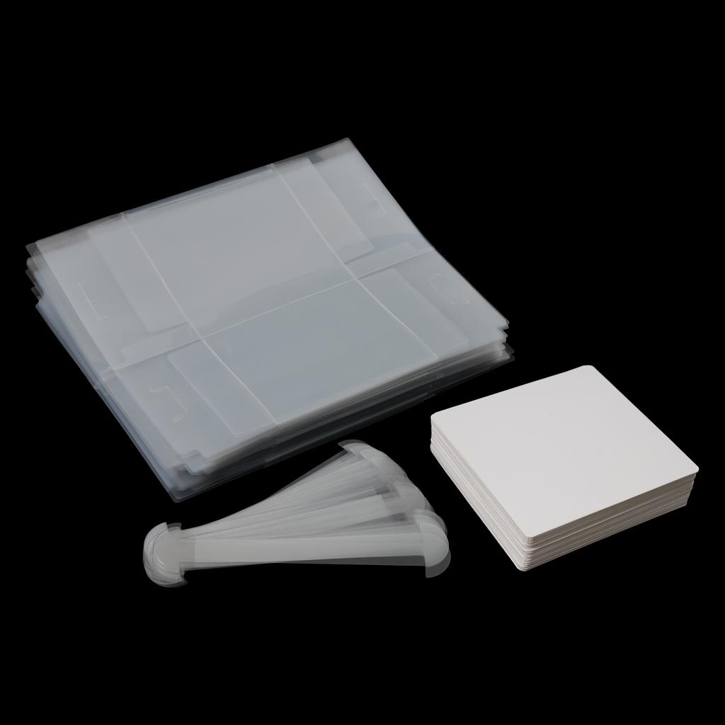 50Pcs Disposable Clear Cake Boxes with Lids, 6x6inch Food-Grade PET Plastic Bakery Packaging for Cake Cookie Pastry