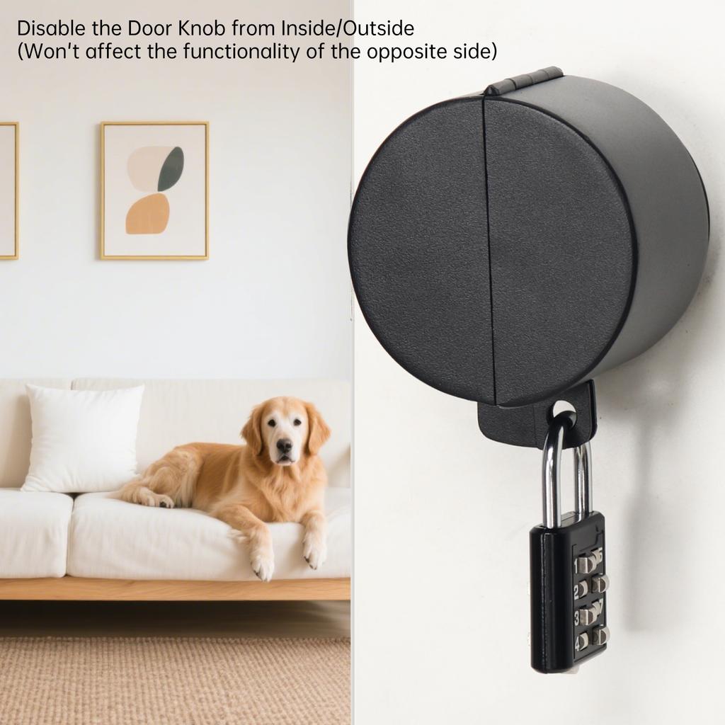 Блокирующая крышка из нержавеющей стали 304 для дверных ручек/рычагов/кранов/вентилей, центральное отверстие 30 мм с кодовым замком, предотвращает поворот и блокирует замочную скважину