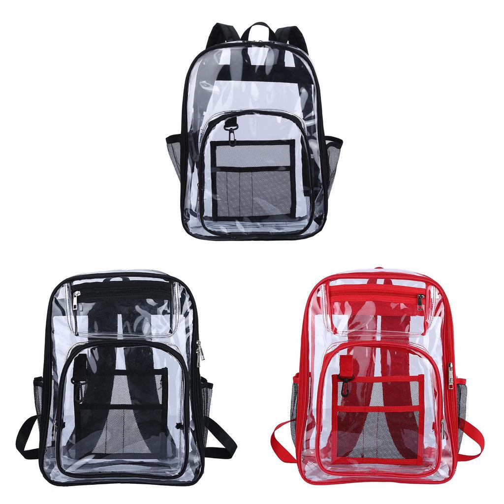 Pvc Transparent Backpack With Waterproof Design For Daily Use And Laptop