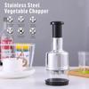 304 Stainless Steel Manual Press Type Garlic Mincer Kitchen Supplies Multifunctional Garlic Onion Vegetable Chopping Machine