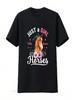 Just A Girl Who Loves Horses Vintage Horse Wounisex T Shirt Vintage Washed Soft Top For Everyday Wear Breathable Casual Slightly