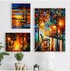 Coloring Hand - Painted Oil Painting Landscape For The Living Room Wall Art Home Decoration Abstract Without Frame