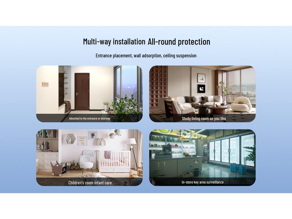 360° Remote Wireless HD Night Vision AI Camera