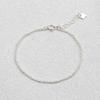 [As Little] Silver Chain Bracelet Cable Silver 925 Daily Layered
