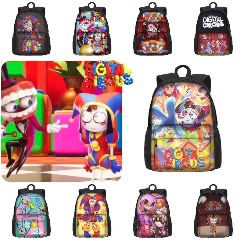The Amazing Digital Circus School Bag For Boys And Girls Breathable And Durable 3rd-4th Grade Trendy And Cool Style Polyester Material