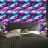 Ink wallpaper purple, blue, turquoise and indigo 50x1000