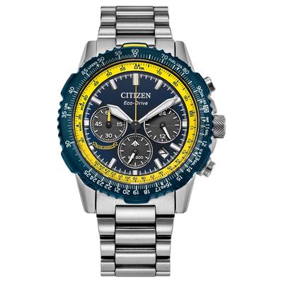 Серия Eco-Drive Водонепроницаемость 200 метров Солнечный кварц Стальной ремешок 40 мм Унисекс Синий циферблат CA4667-53L