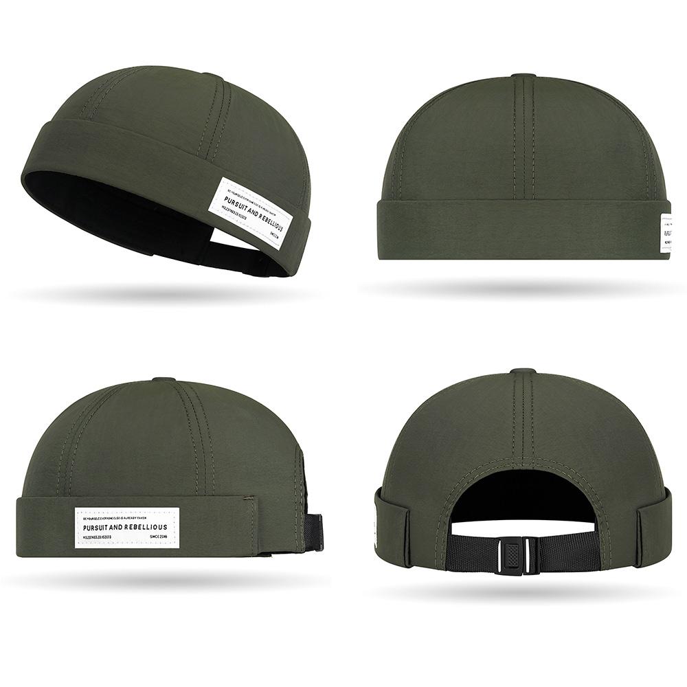 Versatile Unisex Sun Hat Rolled Cuff Harbour Hat Street Lightweight Newsboy Cap for Men