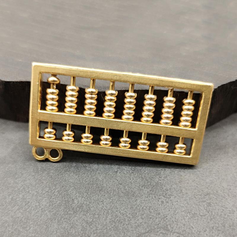 Латунный Мини Абакус Брелок Аксессуар для Подвешивания Ключей от Машины Декоративный Аксессуар для Сумки