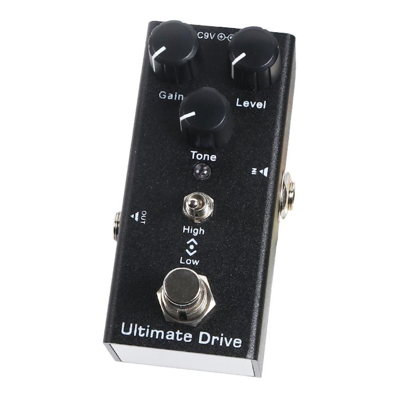 Компактная педаль эффектов для электрогитары: 10 эффектов, включая эквалайзер, дисторшн, овердрайв, фузз, хорус, симуляцию и задержку.