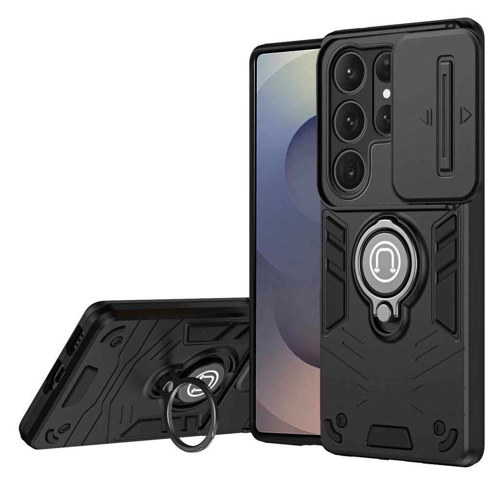 Чехол для Samsung Galaxy S25 Ultra Slide Camshield Подставка PC+TPU Чехол для телефона