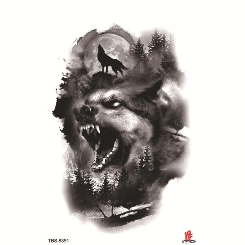 Набор маленьких водостойких тату-наклеек с тотемами и символами для предплечья