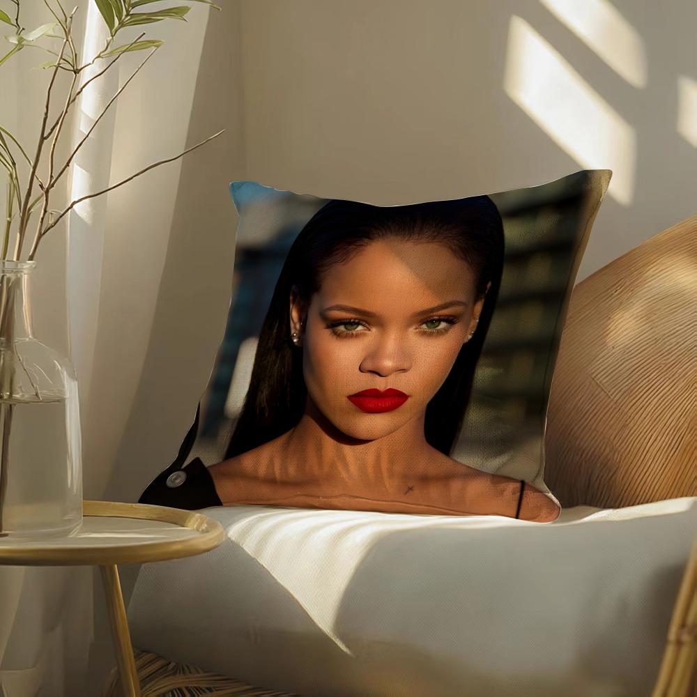 Rihanna Pillow Case Pillowcase, Double-Sided Printed, Sofa Cushion, Bedroom Headboard