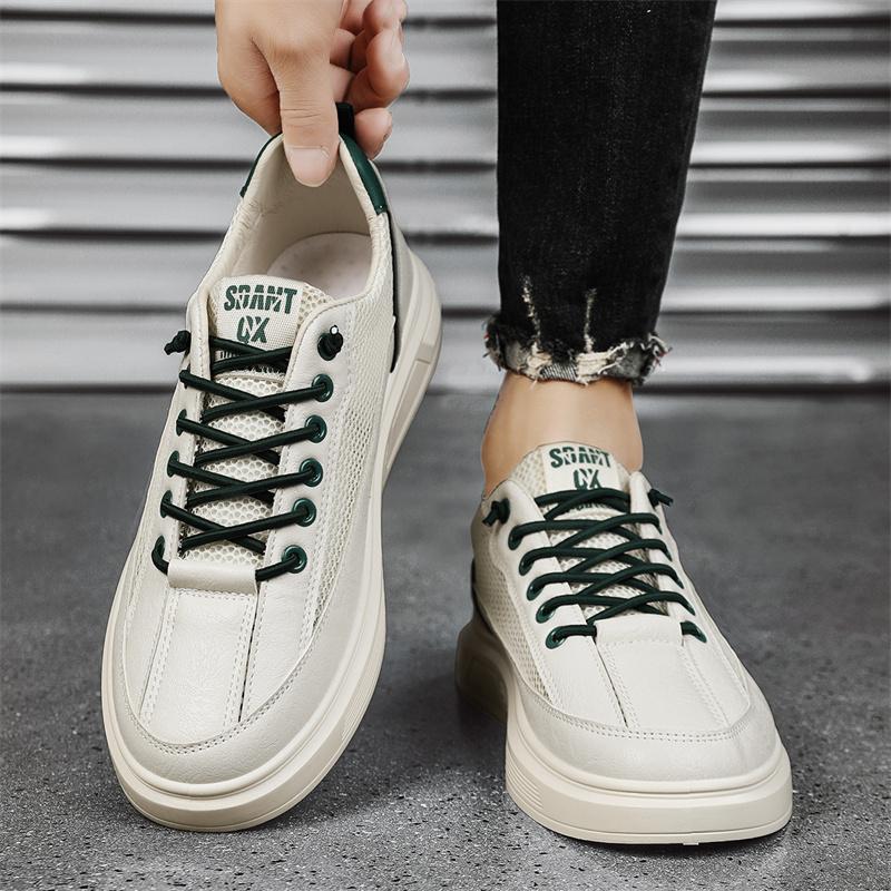 Скейтбордные вентилируемые туфли для мужчин, спортивные и развлекательные мокасины, износостойкие всесезонные мужские кроссовки, мягкие и удобные, новые