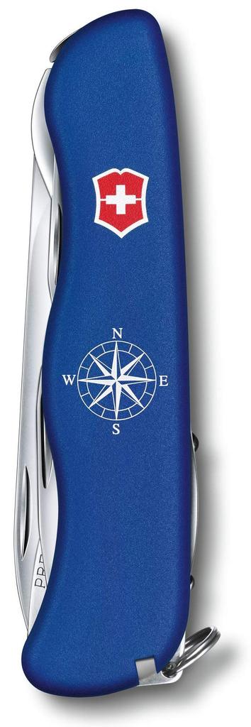 Ключ-скоба для ножа VICTORINOX Skipper Blue, оснащенный шипом Marlin Spike, швейцарский многофункциональный инструмент с 18 функциями [] 0.8593.2W