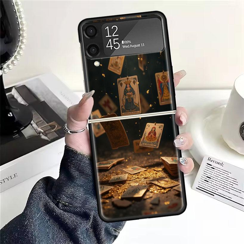 Чехлы для карт Таро 'Ведьма' для Samsung Galaxy Z Flip 4 5 6 7 3 Z Flip7 Flip6 Flip4 Flip5 Flip3 5G Жесткие противоударные чехлы Fundas