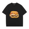 Burger Print High Quality Prints Mans Cotton Tee Clothing Creativity All-math Short Sleeve Fashion Casual Loose Tops Men T-Shirt