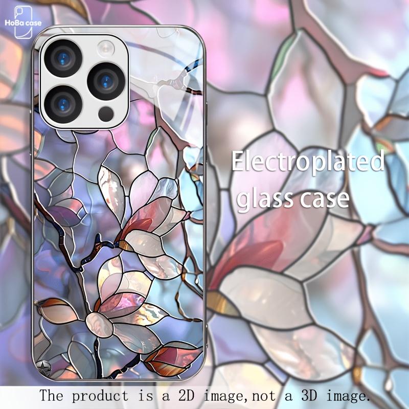 Стеклянный чехол для телефона с принтом, подходит для iPhone 17 16 15 14 13 12 11 Pro/Max/Plus, противоударная задняя крышка