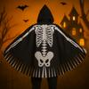 Cloth Halloween Props Goth Skull Bones Cloak Creative Skeleton Cape Decor