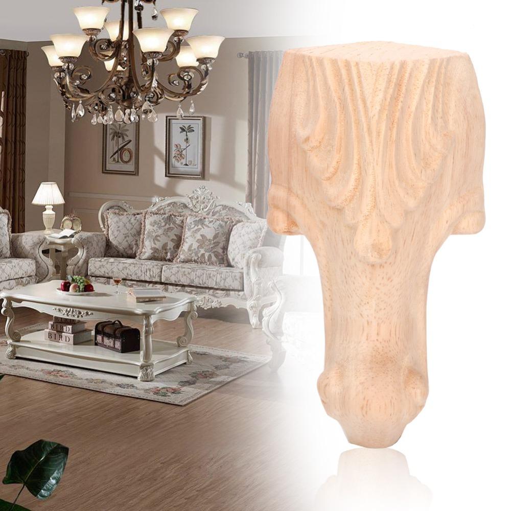 Durable Cabinet Legs Brown Sofa Replacement Legs Retro Carved Feet European Carved Legs Sofa