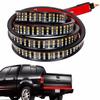 48" Triple Row LED Tailgate Light Bar with Amber Turn Signal, Red Brake/Running, White Reverse Lights - Weatherproof