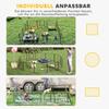 12 Panels Heavy Duty Puppy Playpen, for Small Dogs, Indoor and Outdoor Use - Silver