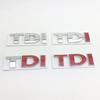 3D Metal TDI Logo Chrome Car Rear Trunk Badge Sticker Emblem For VW GTI Polo Golf 5 6 7 Tiguan Passat Decals Auto Accessories AX3