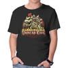 Unisex Crew Neck T-Shirt Undead King Graphic Short Sleeve Casual Tee