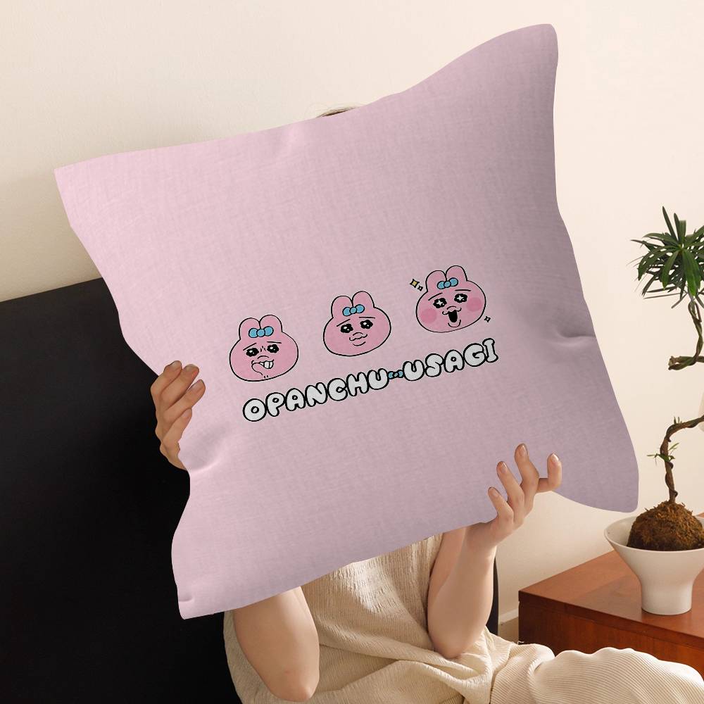 O-Opanchu Cute Usagi Stitch Lucky Dragon Pillow Cover Sofa Cushion Cover Home Room Decoration Children Gift