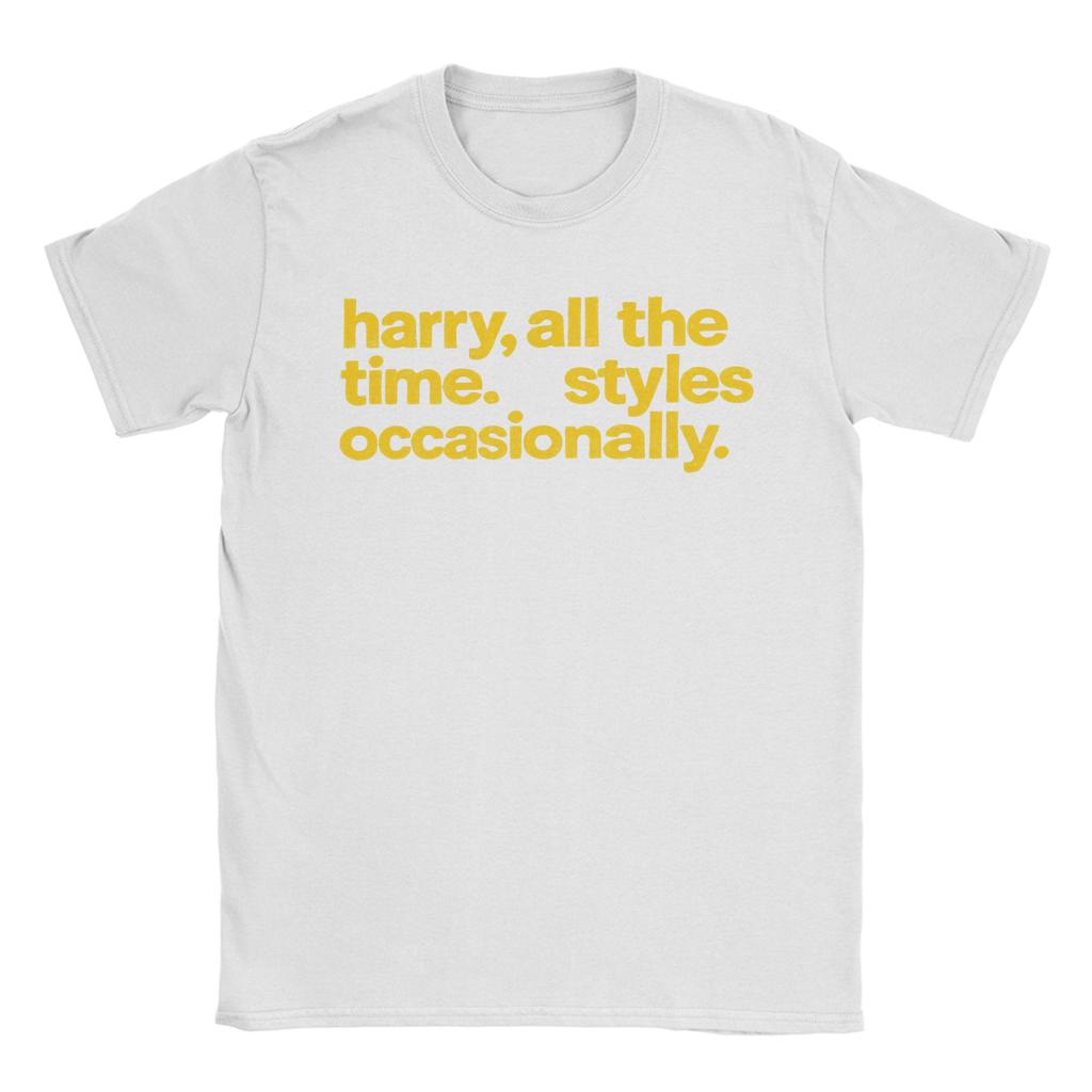 Unisex Kiss All the Time T Shirts HarryStyles Cotton Tops Hipster Short Sleeve O Neck Tee Shirt Gift Idea TShirts
