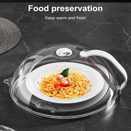 Microwave Splash Cover Heat-Resistant Splatter Cover BPA-Free Transparent Lid with Adjustable Vent & Cool-Touch Handles Anti-Splash Food Protector for
