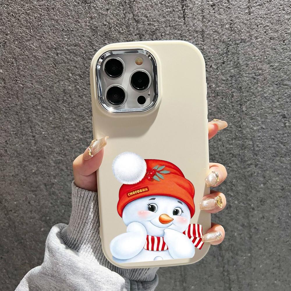 N98 С Новым годом, Рождеством, мягкие чехлы для телефонов iPhone 16 Pro Max Xiaomi 11 Lite Redmi 13C Note 11s, защитная рамка для камеры, задняя крышка