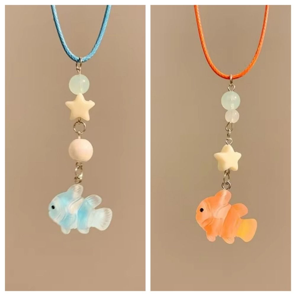 For Girls Chain Necklace Colorful Rope Best Friends Necklace Fashion Pendant Necklace