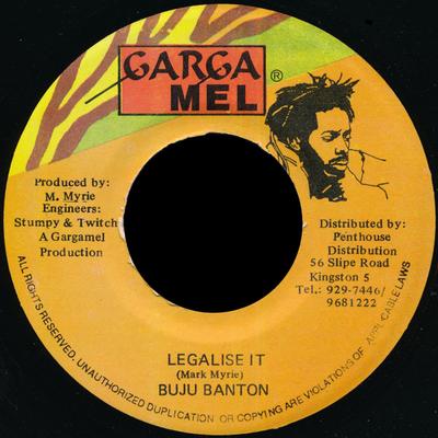 7-дюймовая пластинка BUJU BANTON - Legalise It НИКАКОЙ Garga Mel Ямайский Регги, Ска и Даб Б/У