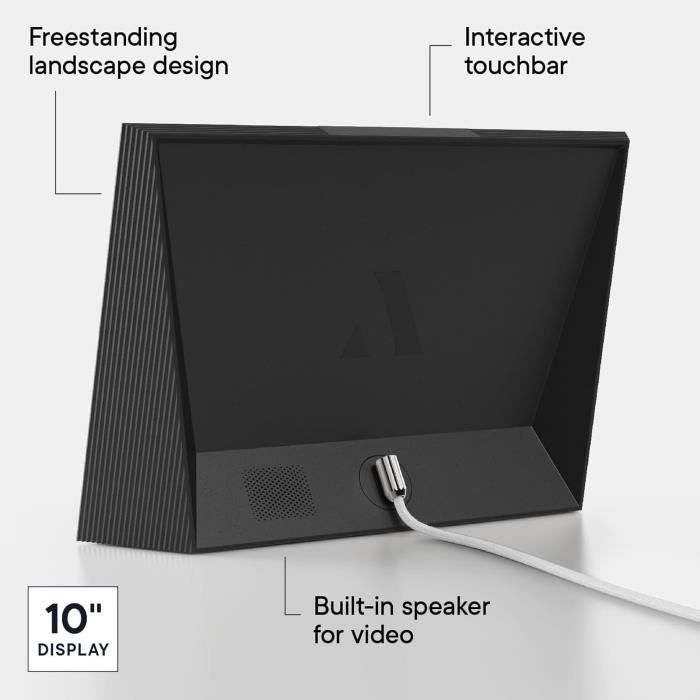 Cadre Photo Numérique - Aura - Carver - Wi-Fi - Écran HD 10,1 Pouces - Haut-parleur Intégré