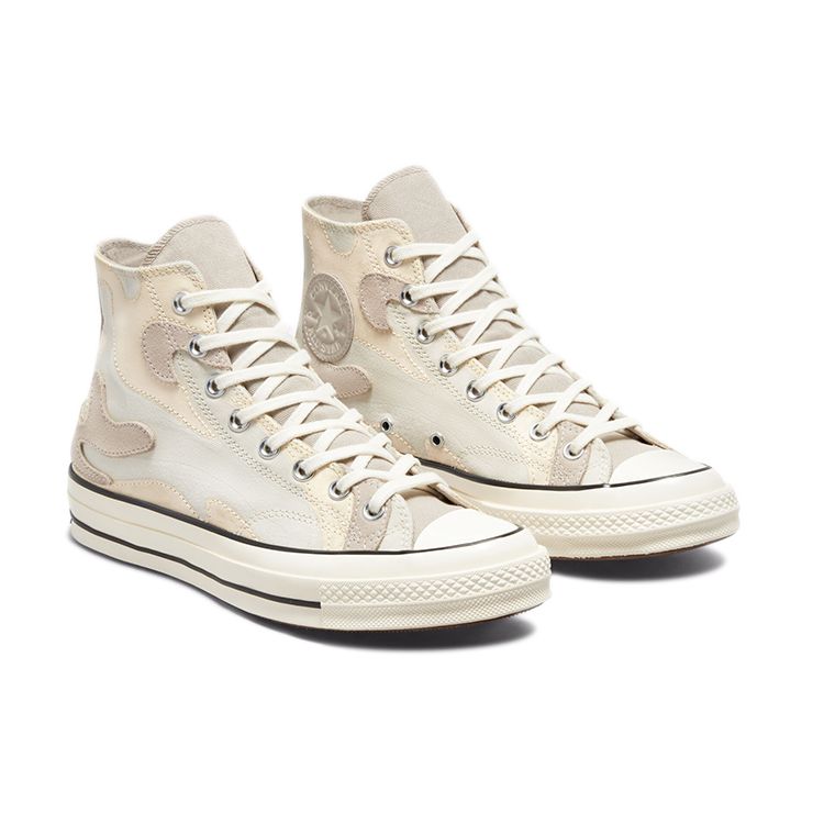 Converse Кроссовки унисекс Chuck 70 High Egret Camo Белый Черный 171451C