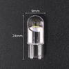 T10 W5W 194 168 Car Parking Light Clear Glass Round Head COB Bulb
