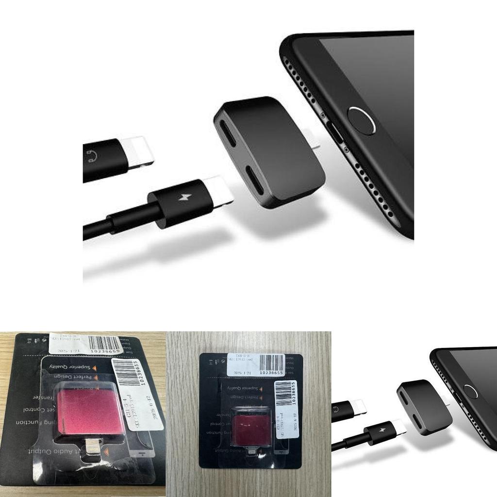 Разветвитель Apple Lightning для аудио и зарядки для устройств iPhone 7 — 11