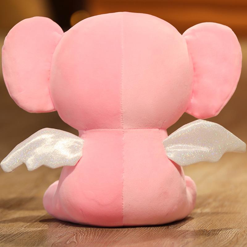Милый ангел-слон, мягкая игрушка, мультяшный мягкий слон, плюшевая кукла-животное, детская спящая успокаивающая кукла, подарок на день Святого Валентина для девочек