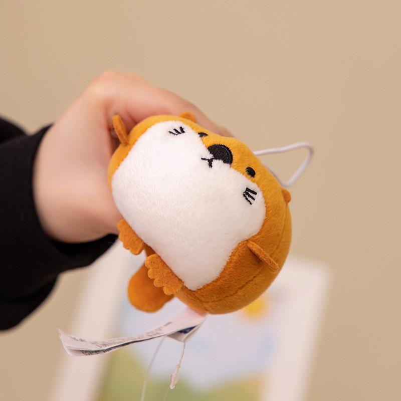 Круглый шар Милый маленький морской ленивец Подвесная плюшевая игрушка Лиса Цепочка для украшения сумки Ключ