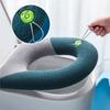 Утолщенный мягкий теплый коврик для сиденья унитаза на молнии, моющийся коврик для ванной комнаты, чехлы на сиденье унитаза