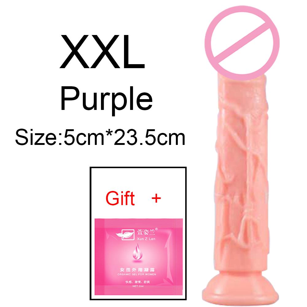 New  Female Penis Masturbation 6 Sizes Dildos Erotic Jelly Dildo Artificial Penis  Suction Cup Dick Erotic Anal Gode Sex Toy