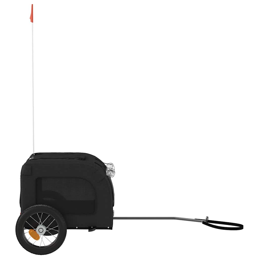 Bicycle Trailer for Dogs Black Oxford Fabric and Iron